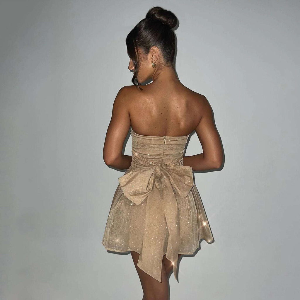 Julia™ | MINIVESTIDO CON BROCADO