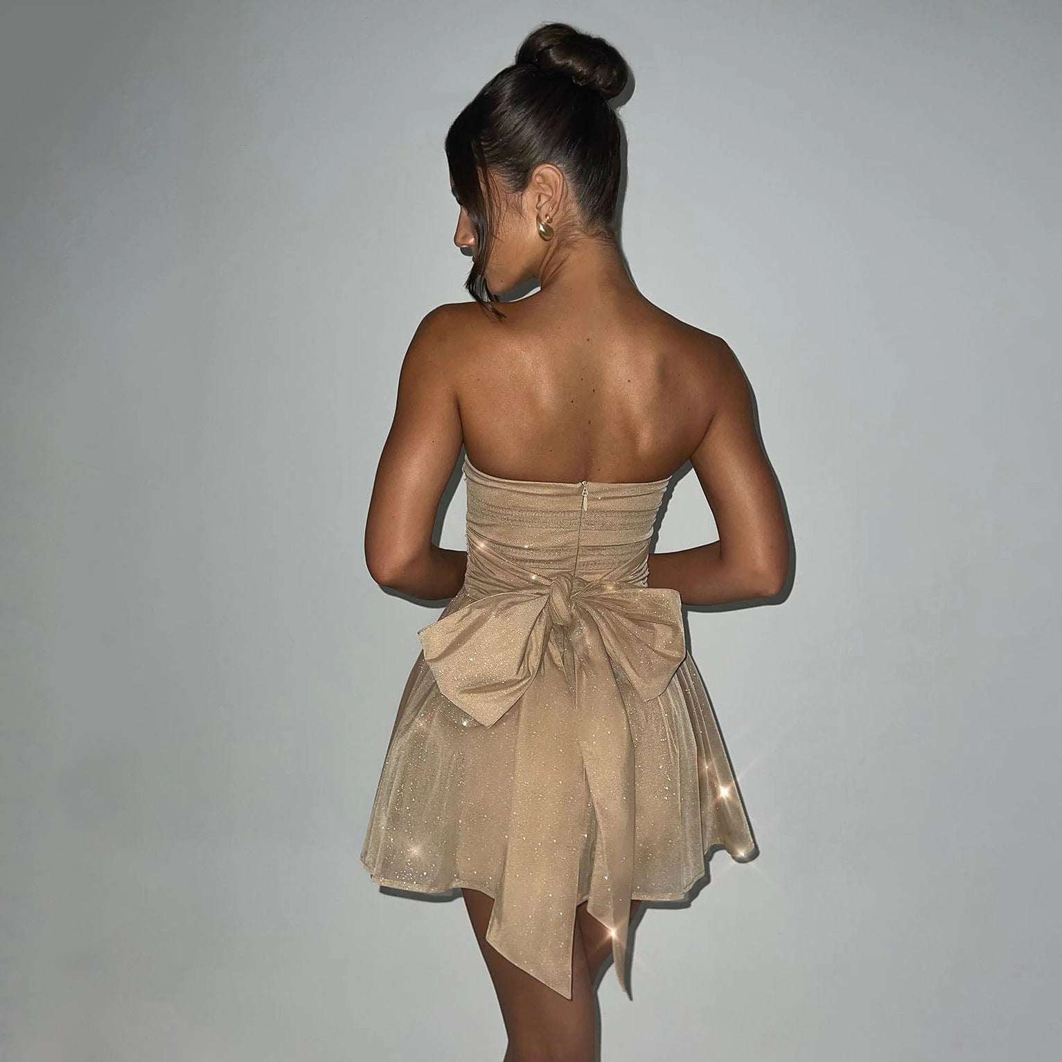 Julia™ | MINIVESTIDO CON BROCADO
