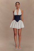 Luna™ | VESTIDO MINI DENIM DE ALGODÓN