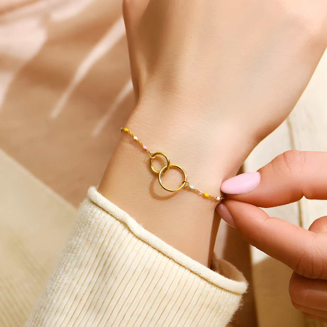 Pulsera Corazones Unidos - A mi Madre