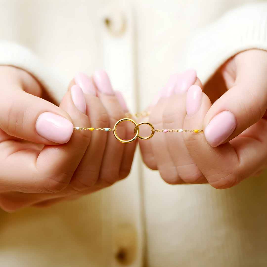 Pulsera Corazones Unidos - A mi Madre