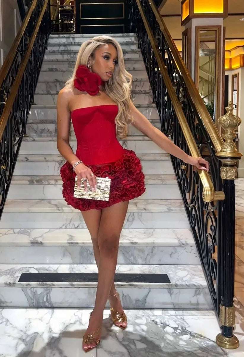 Miranda™ | VESTIDO MINI SIN TIRANTES