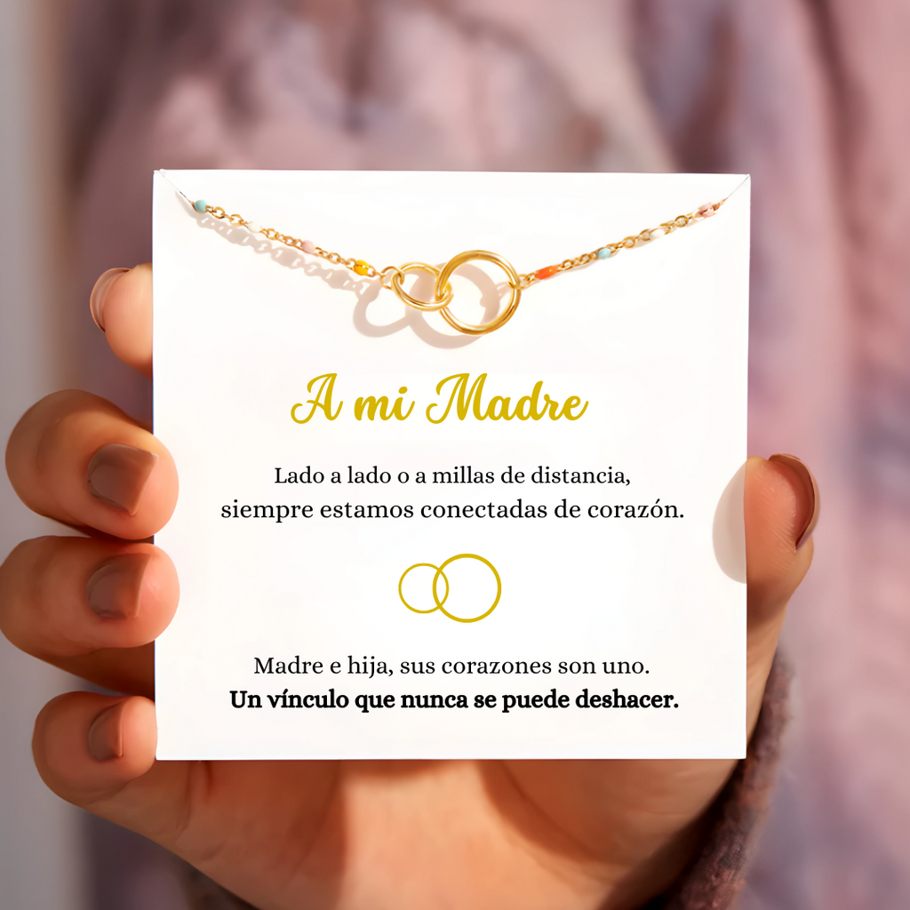 Pulsera Corazones Unidos - A mi Madre