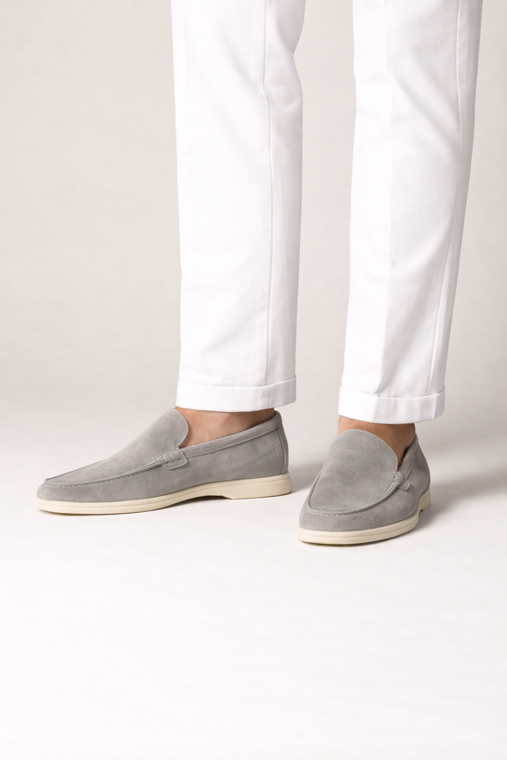Mocasín Savio beige gris