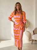 Cecilia™ Vestido elegante a rayas
