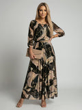 Vestido de gasa estampado