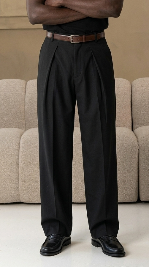 Pantalones Sócrates anchos negros