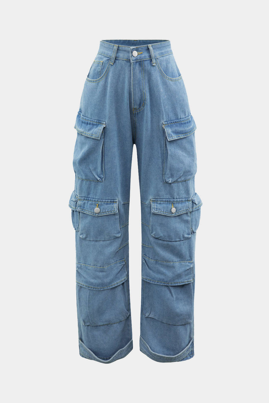 Olivia™ | JEANS DE MUJER DE PIERNA ANCHA CON BOLSILLOS