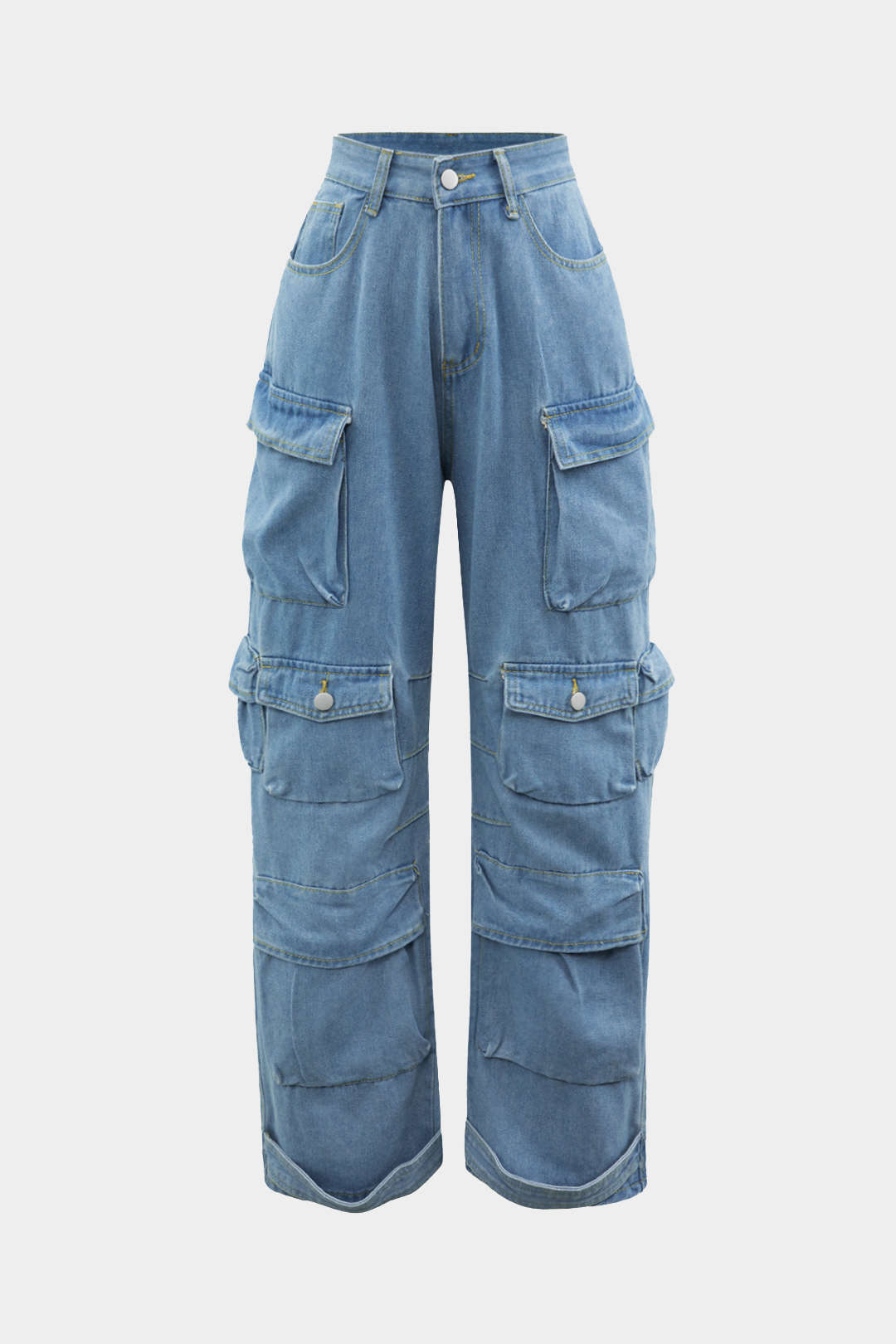 Olivia™ | JEANS DE MUJER DE PIERNA ANCHA CON BOLSILLOS