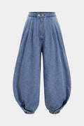 Alma™ | JEANS DE MUJER DE PIERNA ANCHA CON PLISADOS