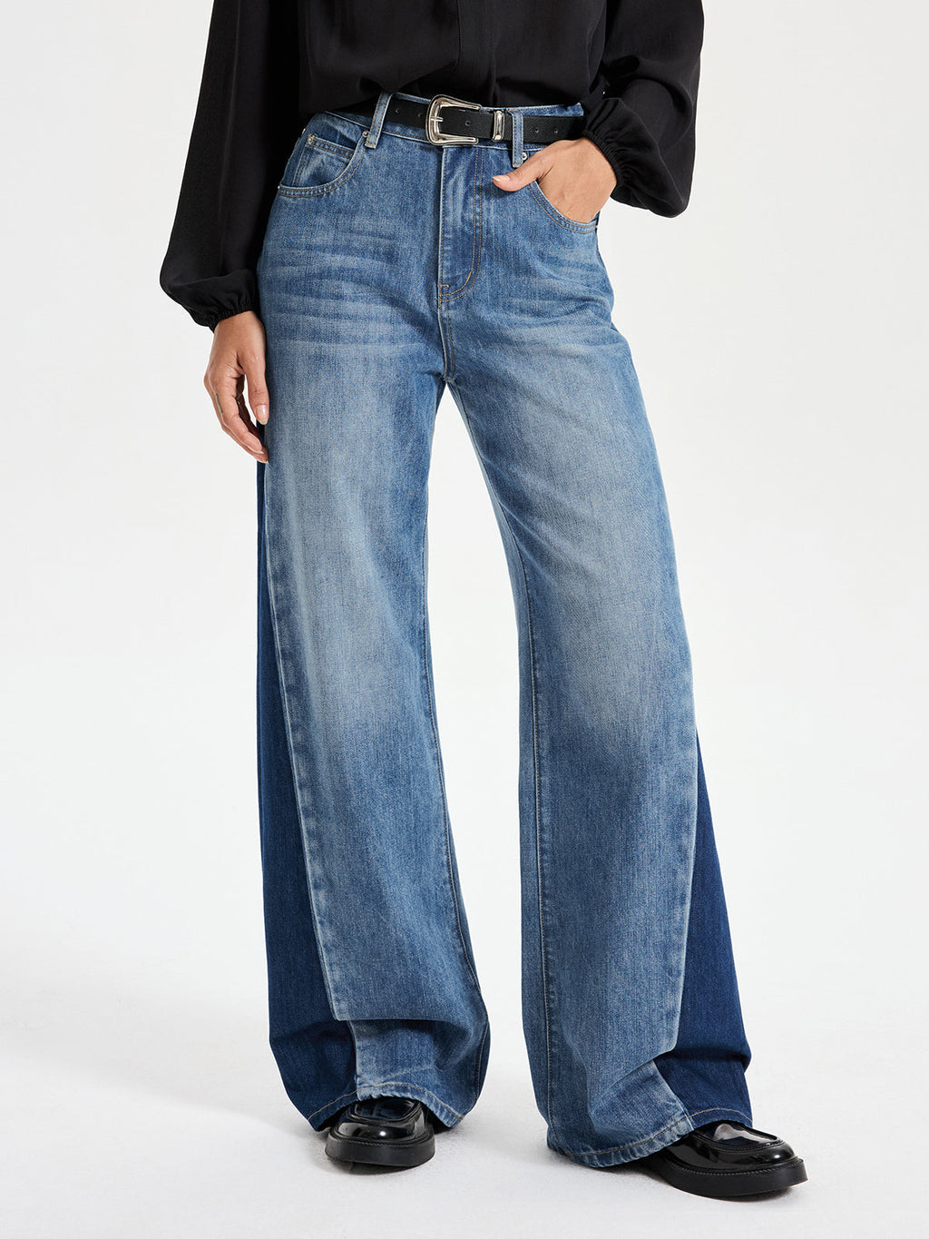 Valeria™ | JEANS DE PIERNAS ANCHAS Y TIRO ALTO