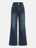 Paula™ | JEANS DE TIRO ALTO DE PIERNA ANCHA