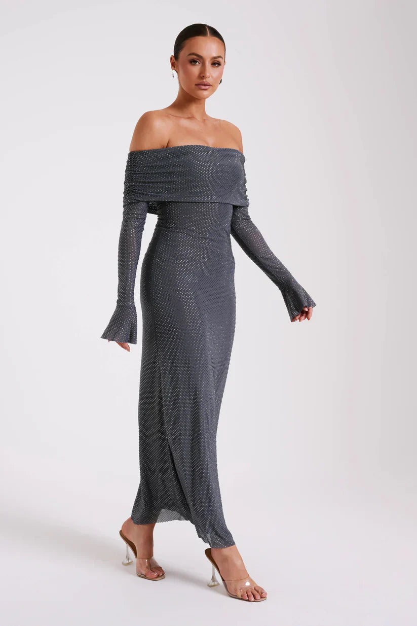 Ariadna™ | VESTIDO MAXI DE HOMBROS DESCUBIERTOS