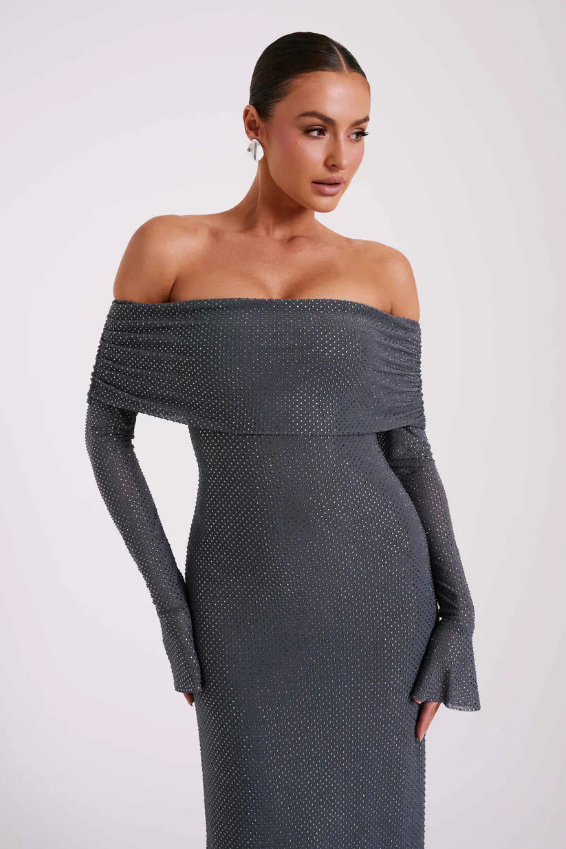 Ariadna™ | VESTIDO MAXI DE HOMBROS DESCUBIERTOS