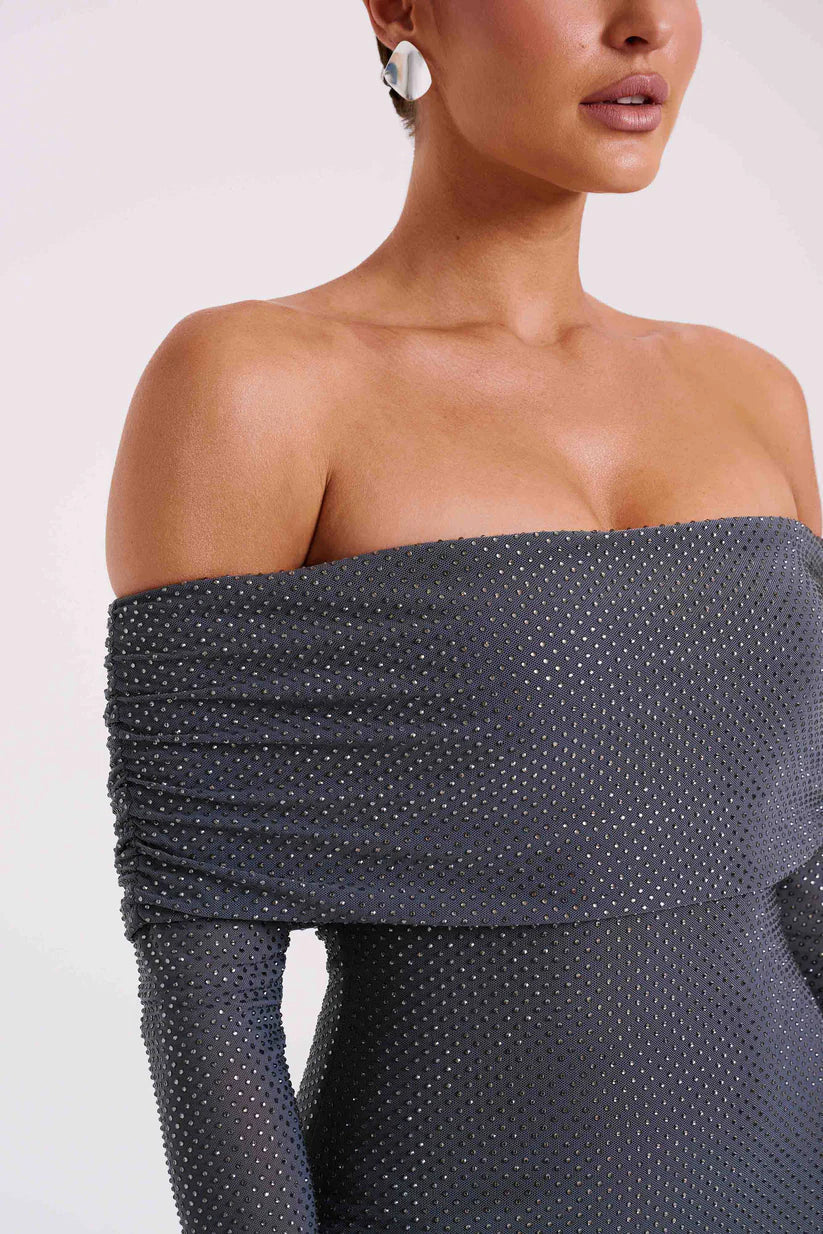 Ariadna™ | VESTIDO MAXI DE HOMBROS DESCUBIERTOS