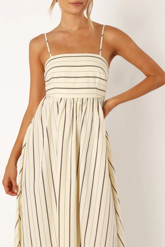 Lynsey™ | VESTIDO MAXI A RAYAS