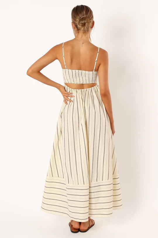 Lynsey™ | VESTIDO MAXI A RAYAS