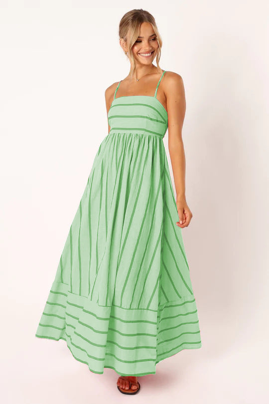 Lynsey™ | VESTIDO MAXI A RAYAS