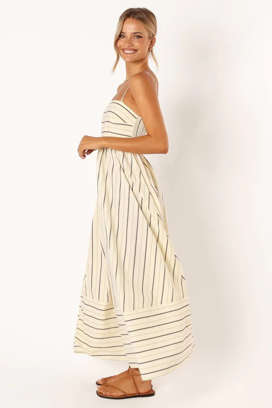 Lynsey™ | VESTIDO MAXI A RAYAS