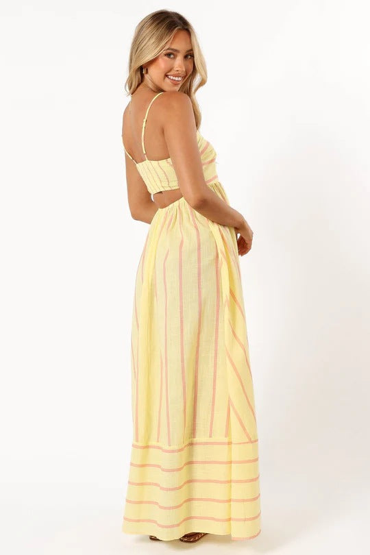 Lynsey™ | VESTIDO MAXI A RAYAS
