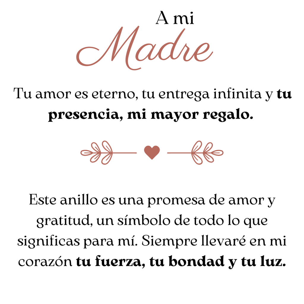 Anillo Promesa Eterna - A Mi Madre