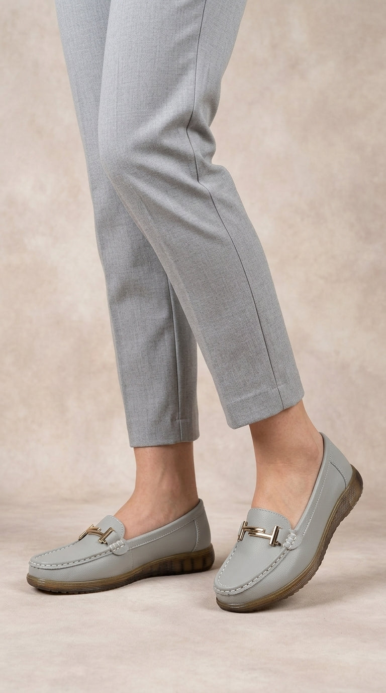 Mocasines de cuero genuino