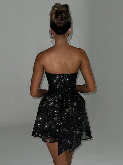 Julia™ | MINIVESTIDO CON BROCADO
