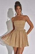 Julia™ | MINIVESTIDO CON BROCADO