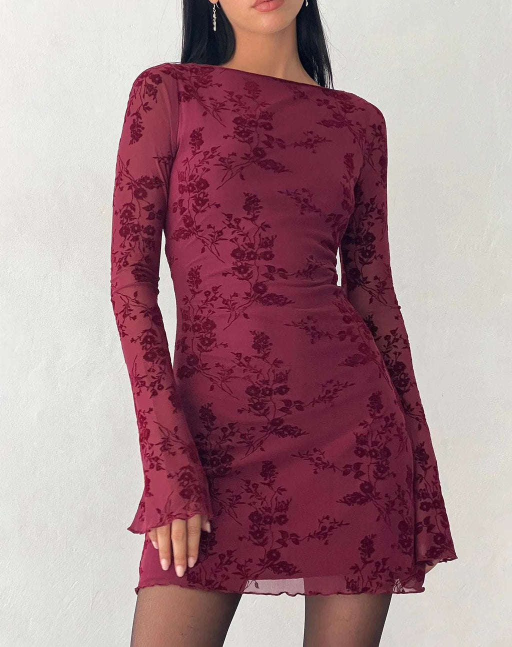 Sevila™ | VESTIDO MINI MANGA LARGA
