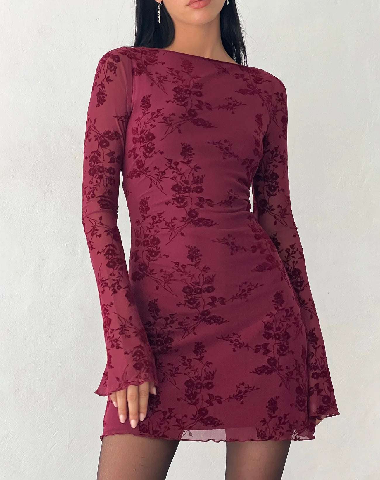 Sevila™ | VESTIDO MINI MANGA LARGA