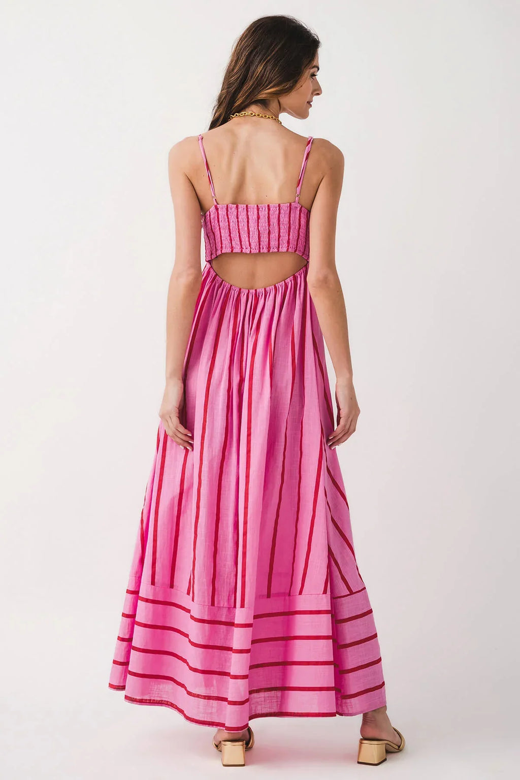 Lynsey™ | VESTIDO MAXI A RAYAS