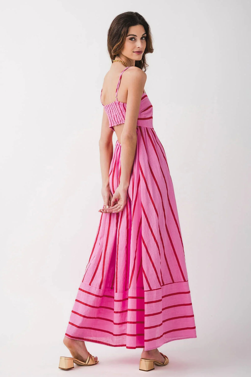 Lynsey™ | VESTIDO MAXI A RAYAS
