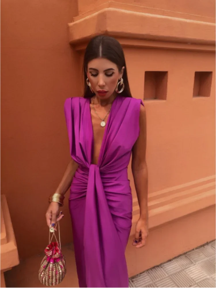 Selena | Vestido Drapé Ardiente
