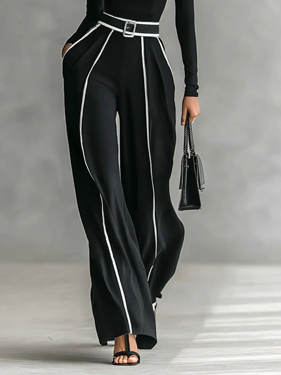 Renata™ | CONJUNTO DE CUELLO ALTO Y PANTALÓN ELEGANTE