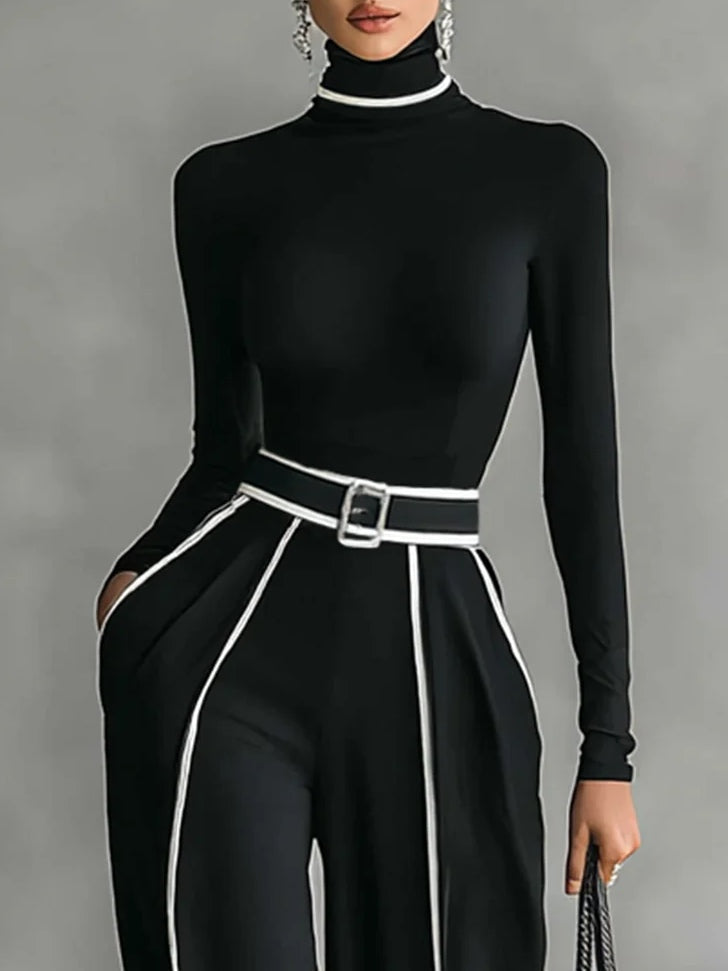 Renata™ | CONJUNTO DE CUELLO ALTO Y PANTALÓN ELEGANTE
