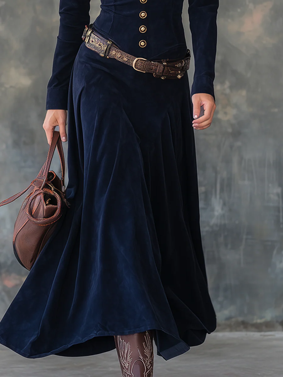 Martina™ | VESTIDO LARGO VINTAGE CON BOLSILLOS