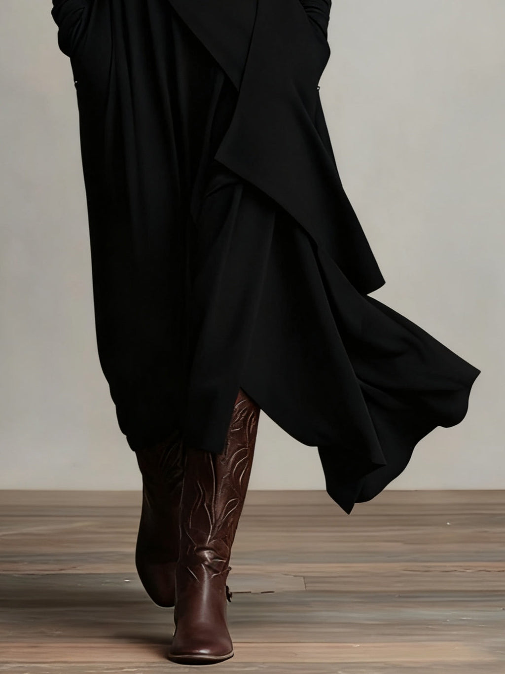 Giorgia™ | VESTIDO MAXI PLISADO ASIMÉTRICO
