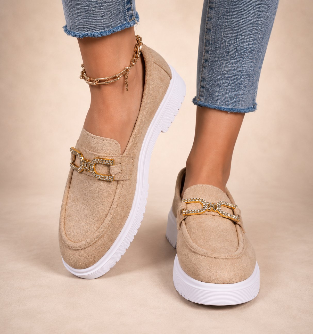 Diana | Zapatillas deportivas tipo mocasín.