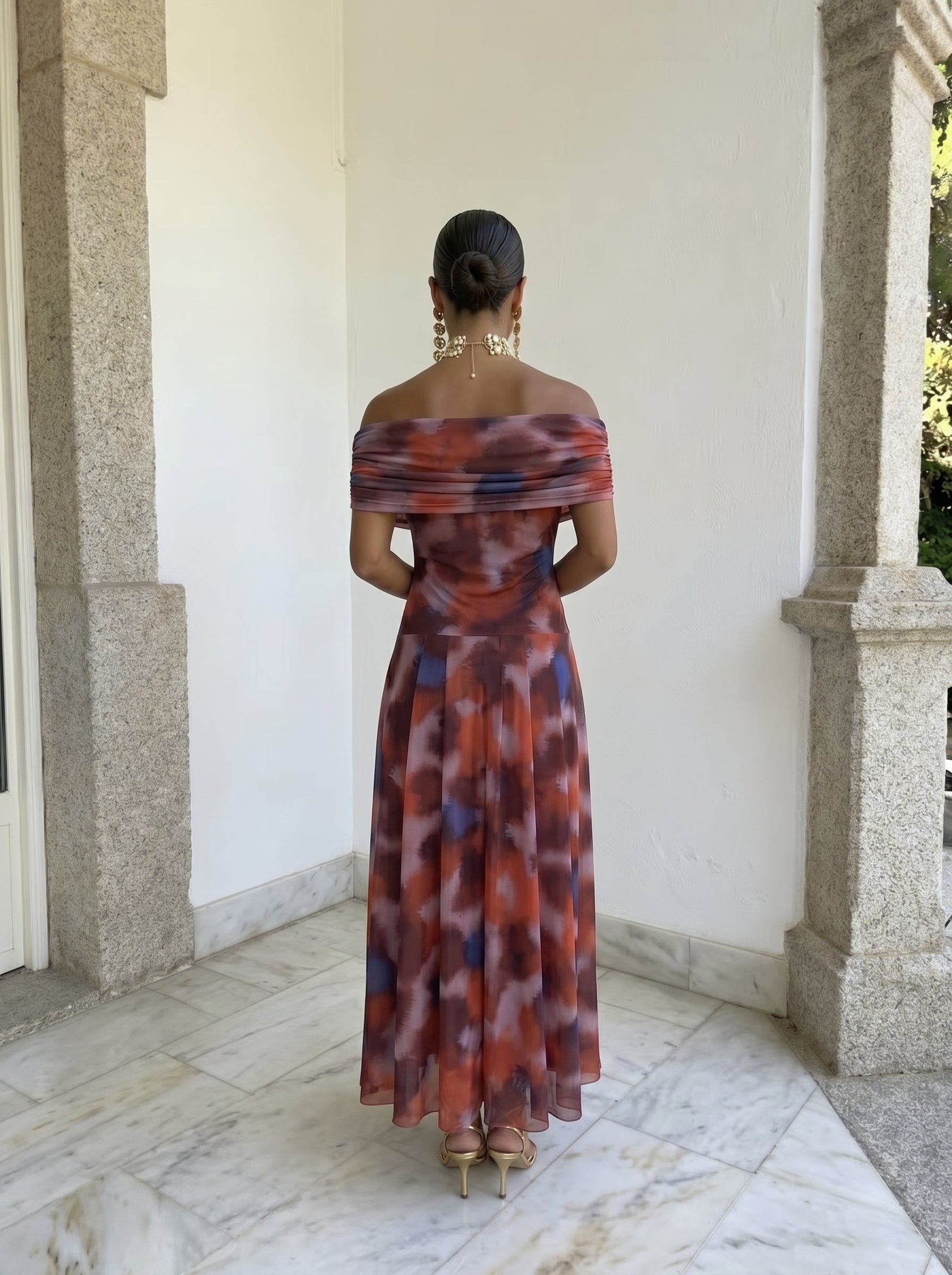 Vestido de Toledo con estampados