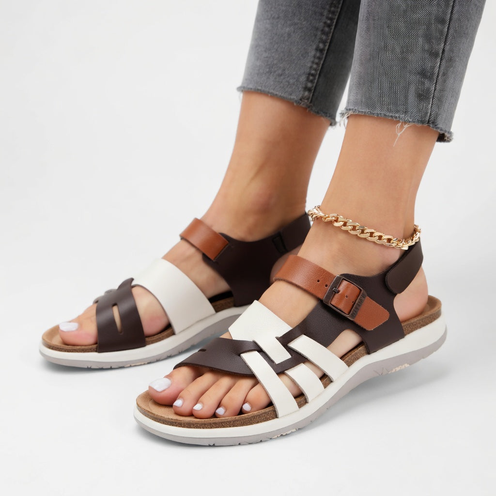 Andrea™ | SANDALIAS CASUAL CON CORREAS CRUZADAS Y PLANTILLA CONFORT NATURAL
