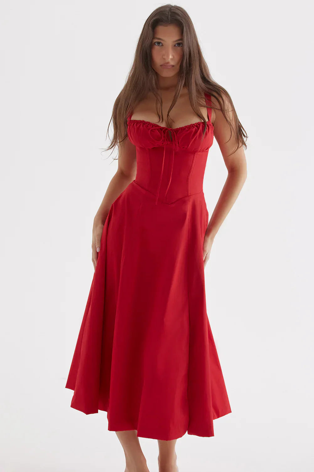 Emily™ | VESTIDO MIDI CORSÉ