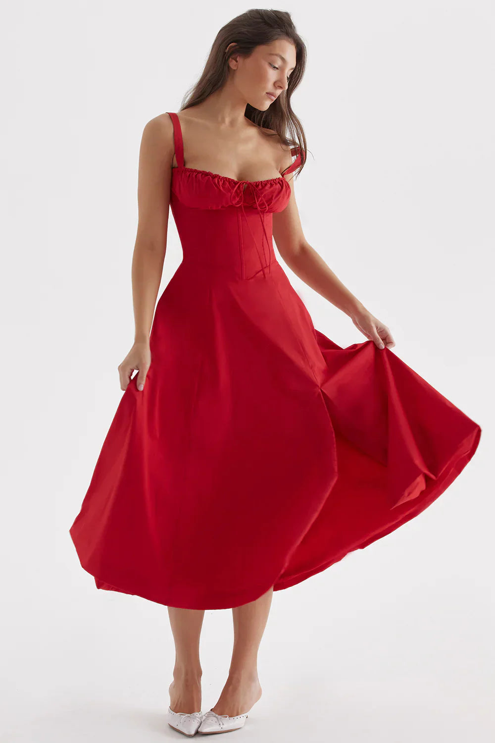 Emily™ | VESTIDO MIDI CORSÉ