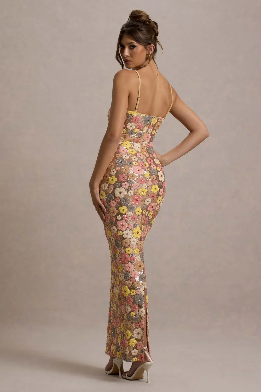 Pastel™ | VESTIDO MAXI ESTAMPADO FLORAL MARGARITAS
